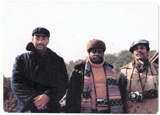 Richard Delaney (left), Dr. Mutulu Shakur (middle) and host in People’s Republic of China in 1976. Photo from personal collection of Dr. Mutulu Shakur.