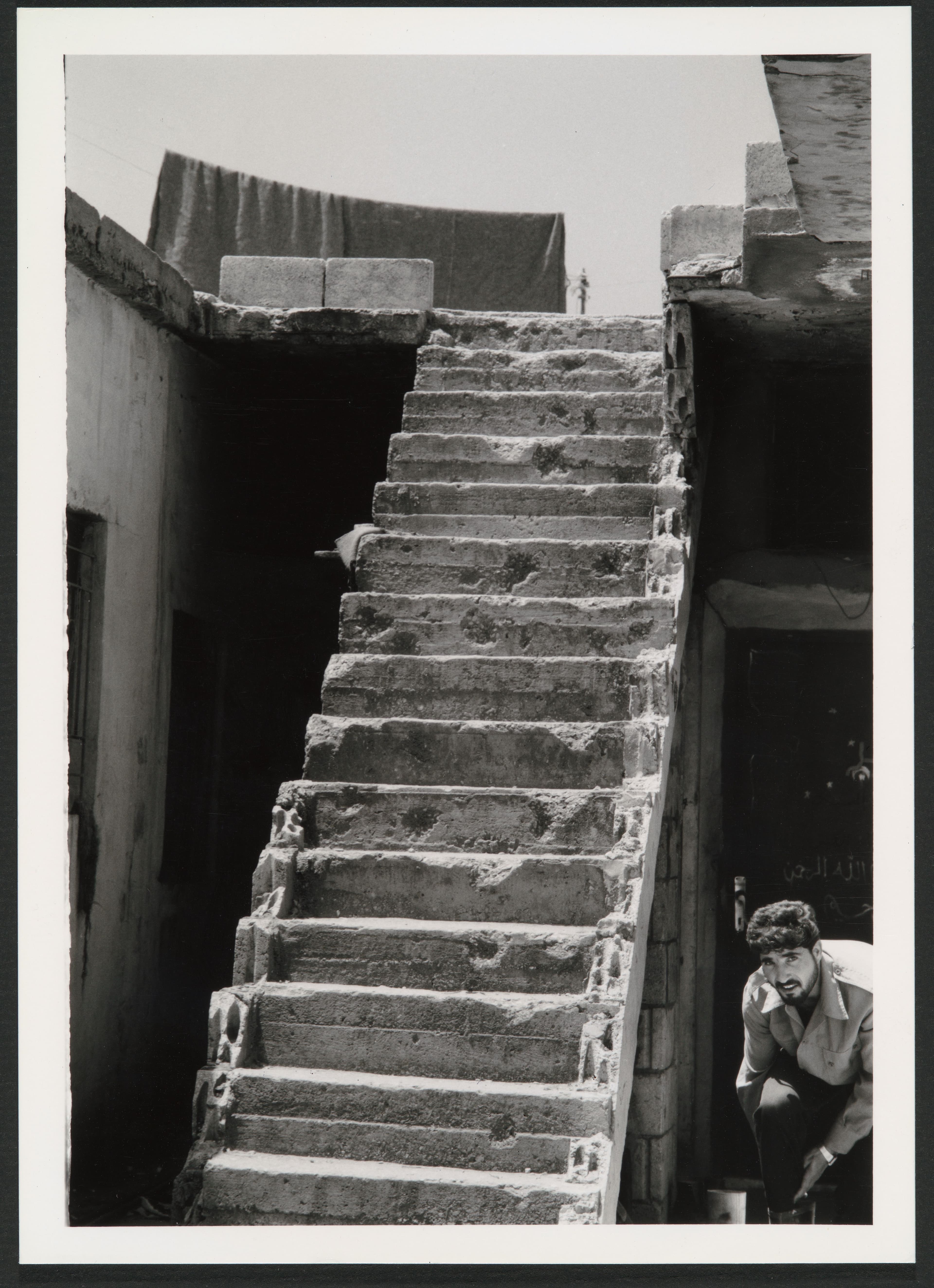 “Steps leading to the sky / Refugee camp of Sabra / Lebanon, 1996”, Photo by June Jordan, © Cristopher D. Meyer