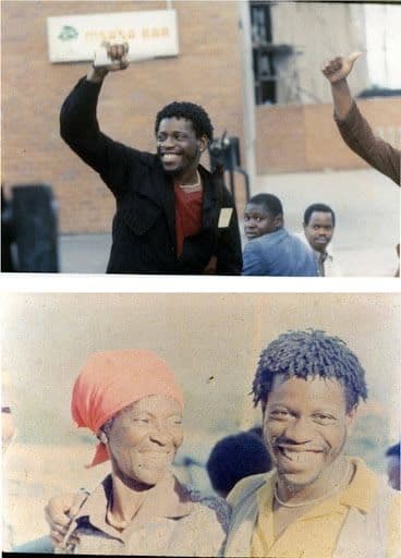 Dr. Mutulu Shakur in Zimbabwe in 1980 to observe the elections that ushered the country to Black majority rule.