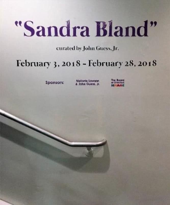 Figure 4 Entrance of Sandra Bland Exhibit. Author photo.
