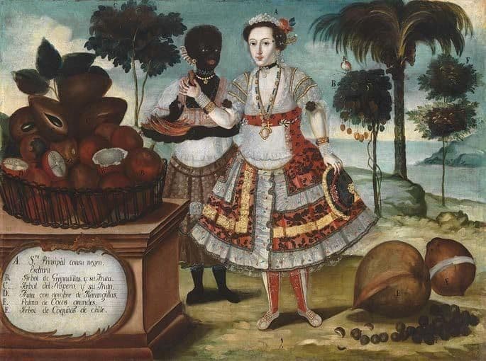 Figure 2 Noblewoman with Her Black Slave (Señora principal con su negra esclava). Vicente Albán (Ecuador, Quito, active second half of 18th century), circa 1783. Los Angeles County Museum of Art.