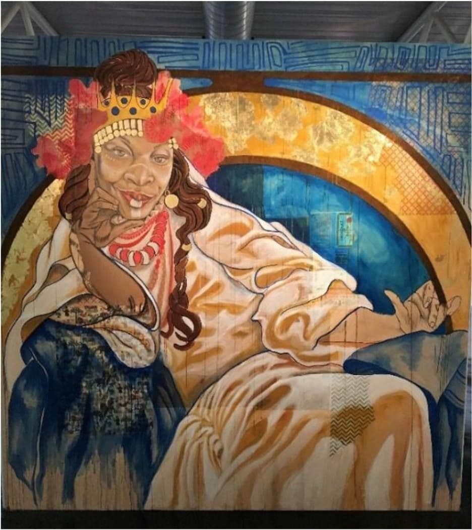 Figure 9 Lee Carrier, Black in Texas, mixed media. Author photo.