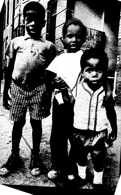 At right: Harlem kids